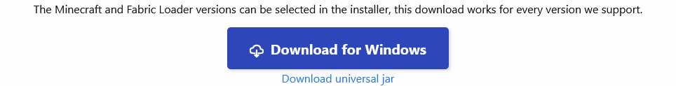 Downloading Fabric Installer