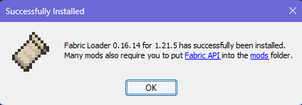Installed Fabric Successfully